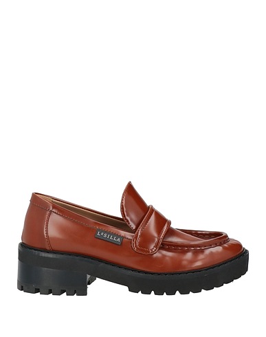 LE SILLA Loafers Brown Leather