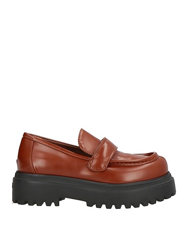 LE SILLA Loafers Tan Textile fibers