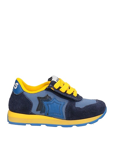 ATLANTIC STARS Sneakers Midnight blue Leather, Textile fibres