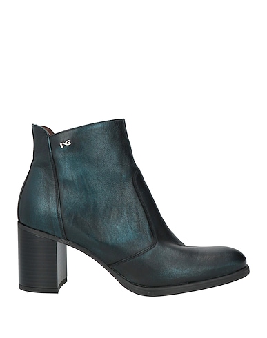 NERO GIARDINI Ankle boot Deep teal Leather
