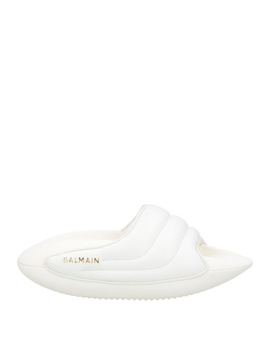 BALMAIN Sandals White Lambskin