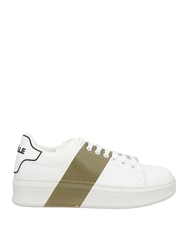 GAëLLE Paris Sneakers White Textile fibers, Leather