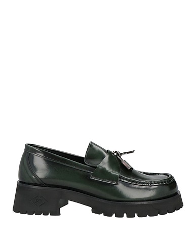 POESIE VENEZIANE Loafers Dark green Leather