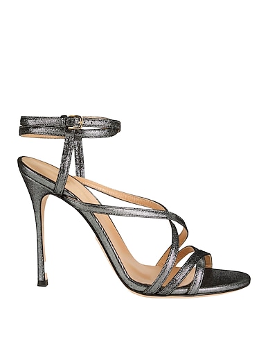 SERGIO ROSSI Sandals Charcoal Leather