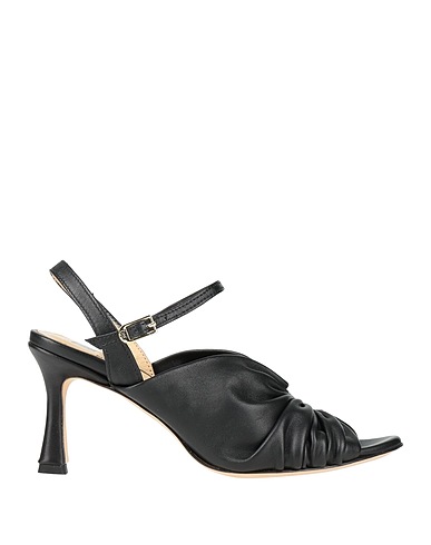 L'ARIANNA Sandals Black Leather