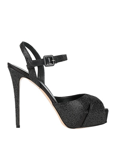 LE SILLA Sandals Black Leather