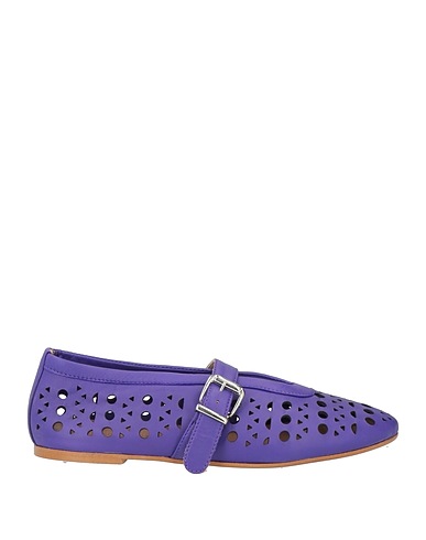 NIKHITA Footwear Purple Leather