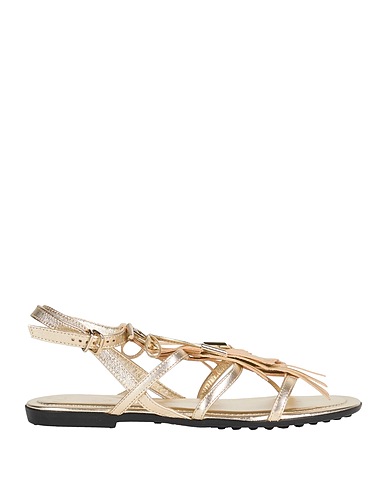 TOD'S Sandals Platinum Leather