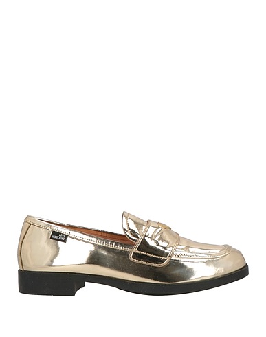 LOVE MOSCHINO Loafers Gold Synthetisches Material