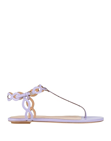 SERGIO ROSSI Flip flops Lilac Leather