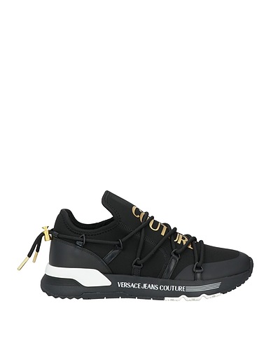 VERSACE JEANS COUTURE Sneakers Black Textile fibres, Synthetisches Material