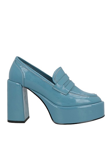 JEANNOT Loafers Slate blue Leather