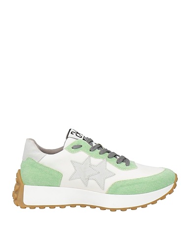 2STAR Sneakers Light green Textile fibres, Leather