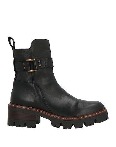 BRANDO SHOES Ankle boot Black Leather