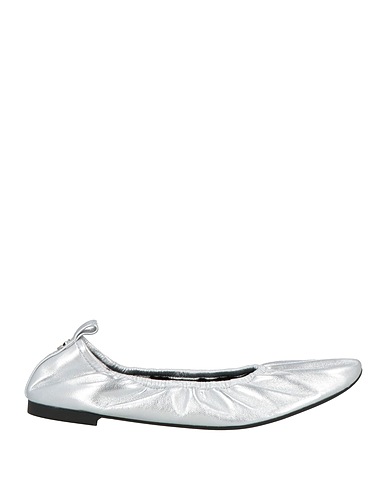 TORY BURCH Ballet flats Silver Leather