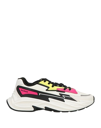 BALMAIN Sneakers Black Textile fibres, Leather