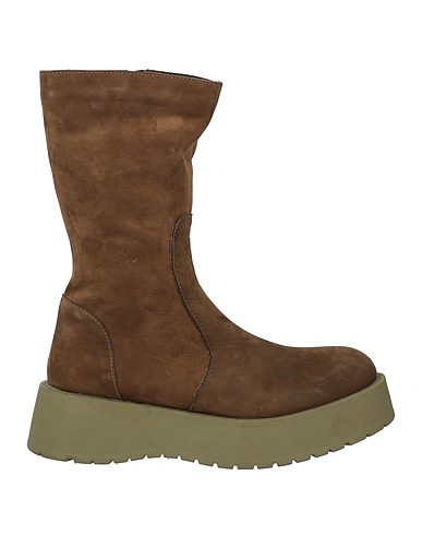 BUENO Ankle boot Military green Leather
