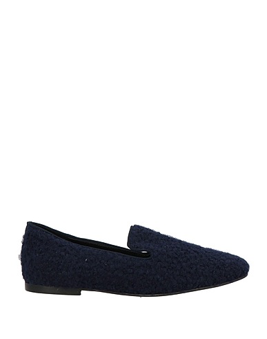 BALLERINA Loafers Navy blue Textile fibres