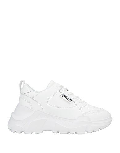 VERSACE JEANS COUTURE Sneakers White Leather, Synthetisches Material