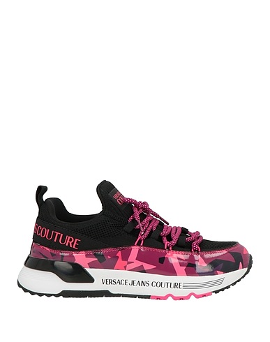 VERSACE JEANS COUTURE Sneakers Black Textile fibres, Synthetisches Material