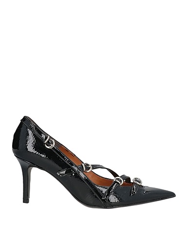 DIVINE FOLLIE Pump Black Textile fibers