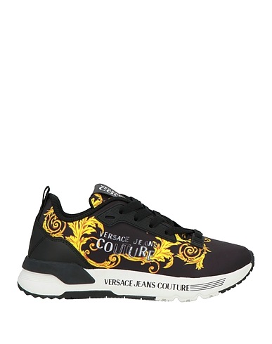 VERSACE JEANS COUTURE Sneakers Black Nylon, Synthetisches Material