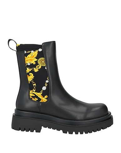 VERSACE JEANS COUTURE Stivaletti Nero Poliuretano, Lycra®