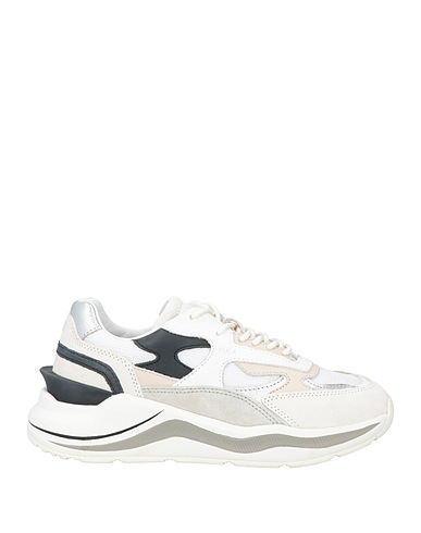 D.A.T.E. Sneakers White Leather, Textile fibers