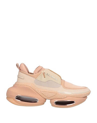 BALMAIN Sneakers Blush Cow leather, Polyester