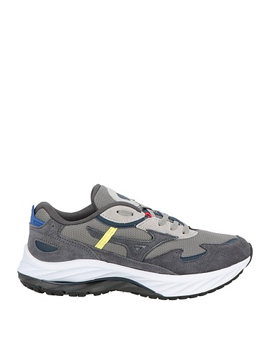 MIZUNO Sneakers Grey Leather, Textile fibers