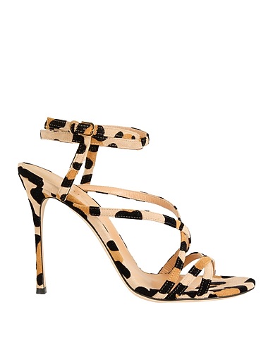 SERGIO ROSSI Sandals Beige Leather