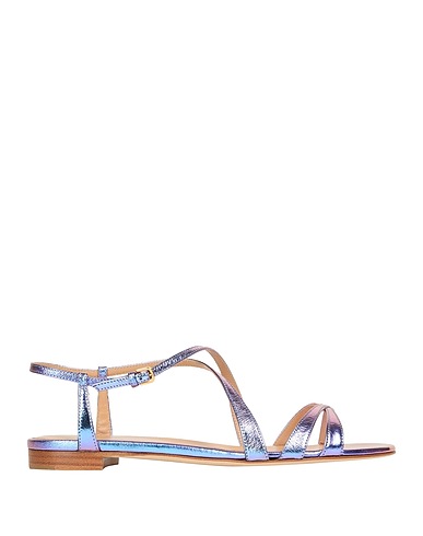 SERGIO ROSSI Sandals Purple Leather