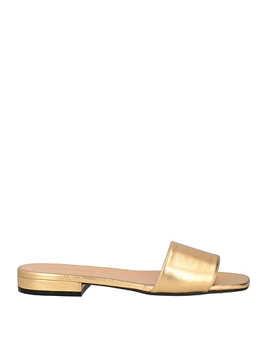 SERGIO ROSSI Sandals Gold Leather