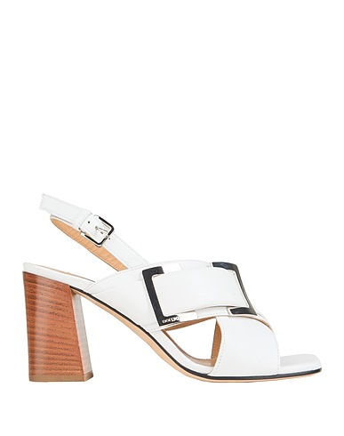 SERGIO ROSSI Sandals White Leather