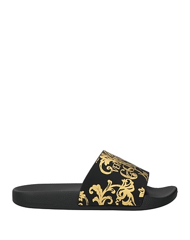 VERSACE JEANS COUTURE Ciabatte e pantofole Nero Gomma