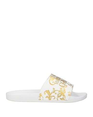 VERSACE JEANS COUTURE Sandals White Rubber