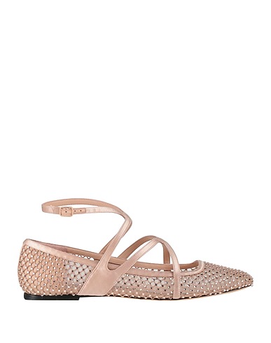 JIMMY CHOO Ballet flats Blush Textile fibres