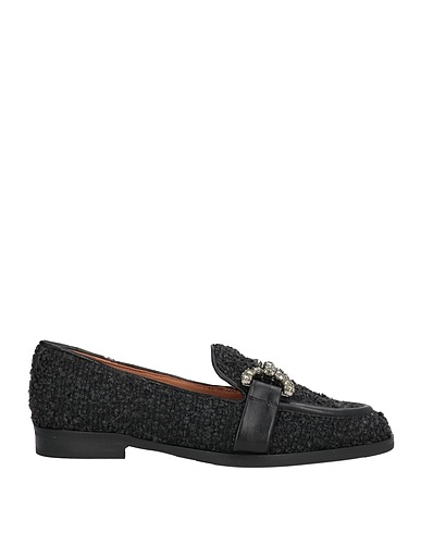 ROBERTO FESTA Loafers Black Textile fibers
