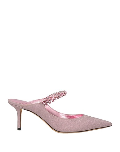 JIMMY CHOO Mules and clogs Light pink Textile fibers