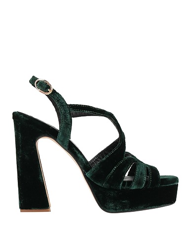 PEDRO MIRALLES Sandals Green Textile fibers