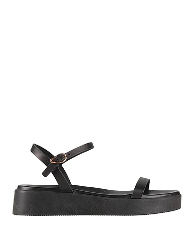 ANCIENT GREEK SANDALS Sandals Black Cowhide