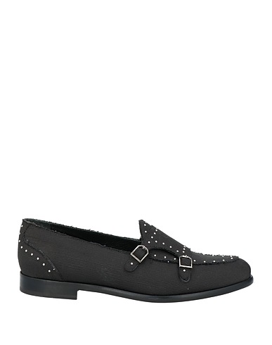 UNCONVENTIONAL ROYAL Loafers Black Textile fibres