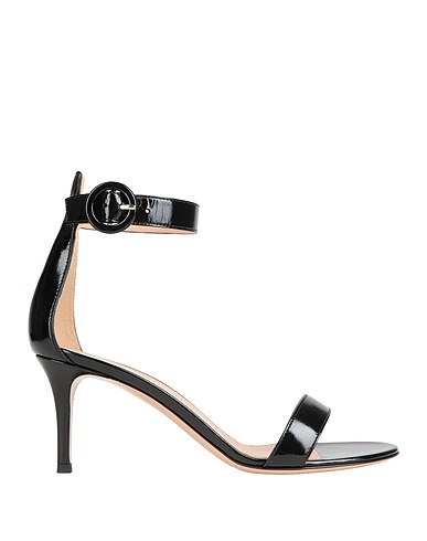 GIANVITO ROSSI Sandals Black Leather