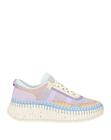 CHLOÉ Sneakers Lilac Textile fibers, Leather