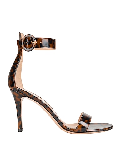 GIANVITO ROSSI Sandals Camel Leather