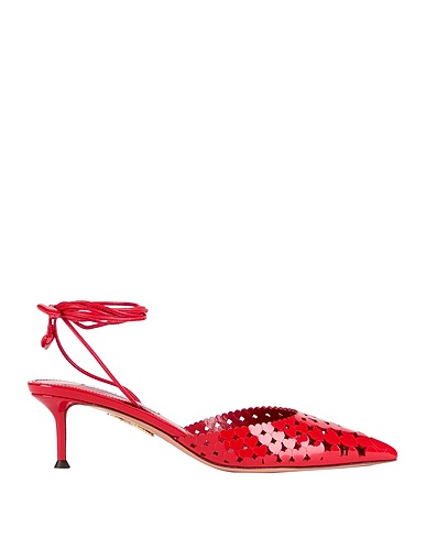 AQUAZZURA Pump Red Leather