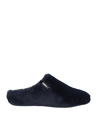 VERBENAS Slides and slippers Midnight blue Leather