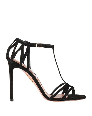 AQUAZZURA Sandals Black Leather