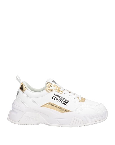 VERSACE JEANS COUTURE Sneakers White Leather, Polyurethane