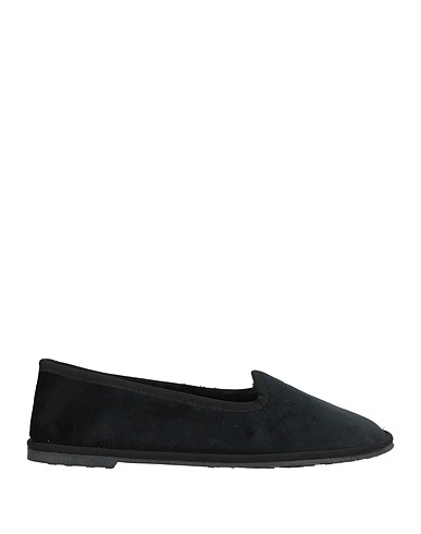 LE REGINE DEL FORTE Loafers Black Textile fibres